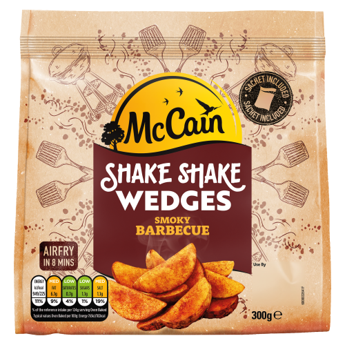 McCain Shake Shake Wedges with Smoky Barbecue Seasoning 300g