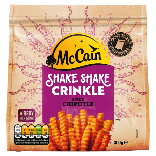 McCain Shake Shake Deep Ridge Fries Spicy Chipotle 300g